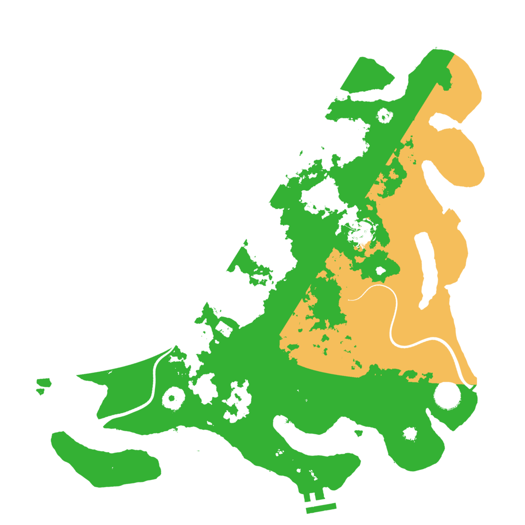 Biome Rust Map: Procedural Map, Size: 3500, Seed: 165158412