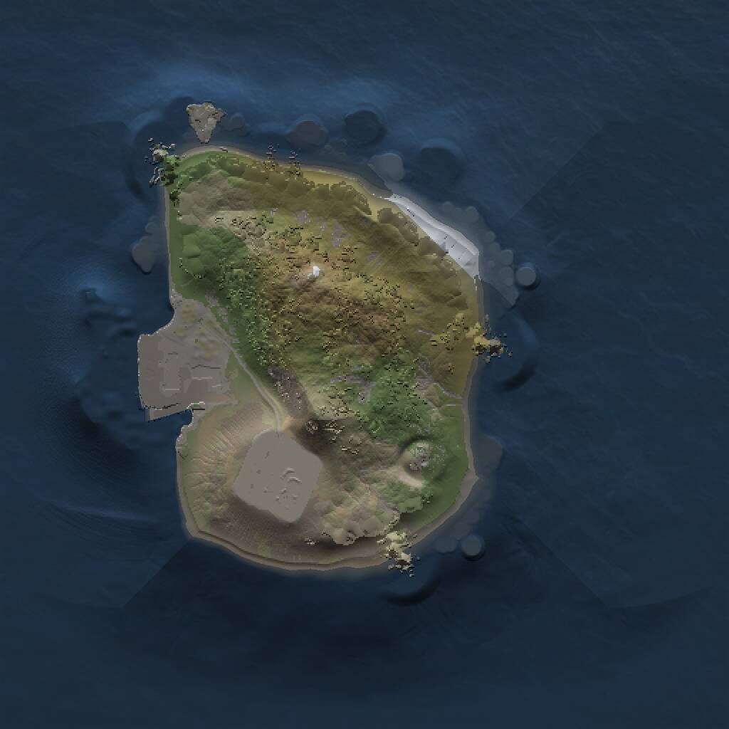 Rust Map: Procedural Map, Size: 1000, Seed: 507001, 1 Monuments