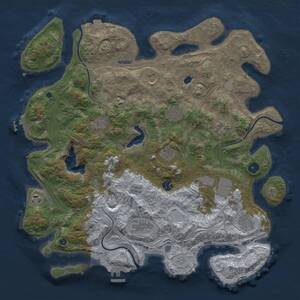 Thumbnail Rust Map: Procedural Map, Size: 4250, Seed: 1021465250, 17 Monuments