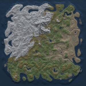 Thumbnail Rust Map: Procedural Map, Size: 6000, Seed: 1122201101, 17 Monuments