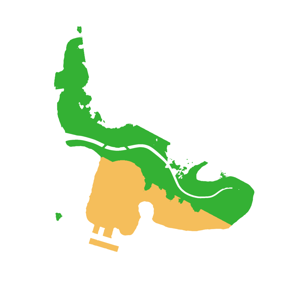 Biome Rust Map: Procedural Map, Size: 2000, Seed: 1460831360
