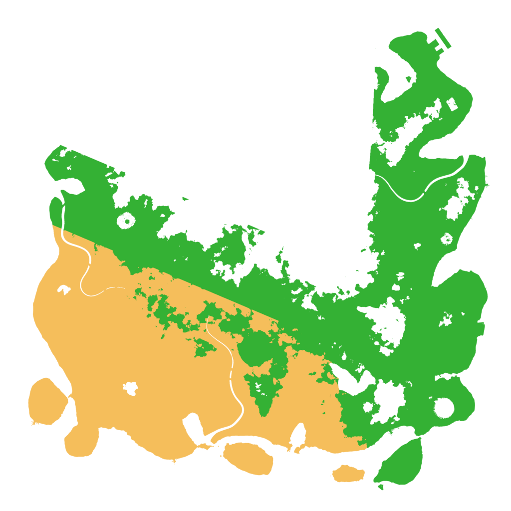 Biome Rust Map: Procedural Map, Size: 4500, Seed: 1787378349