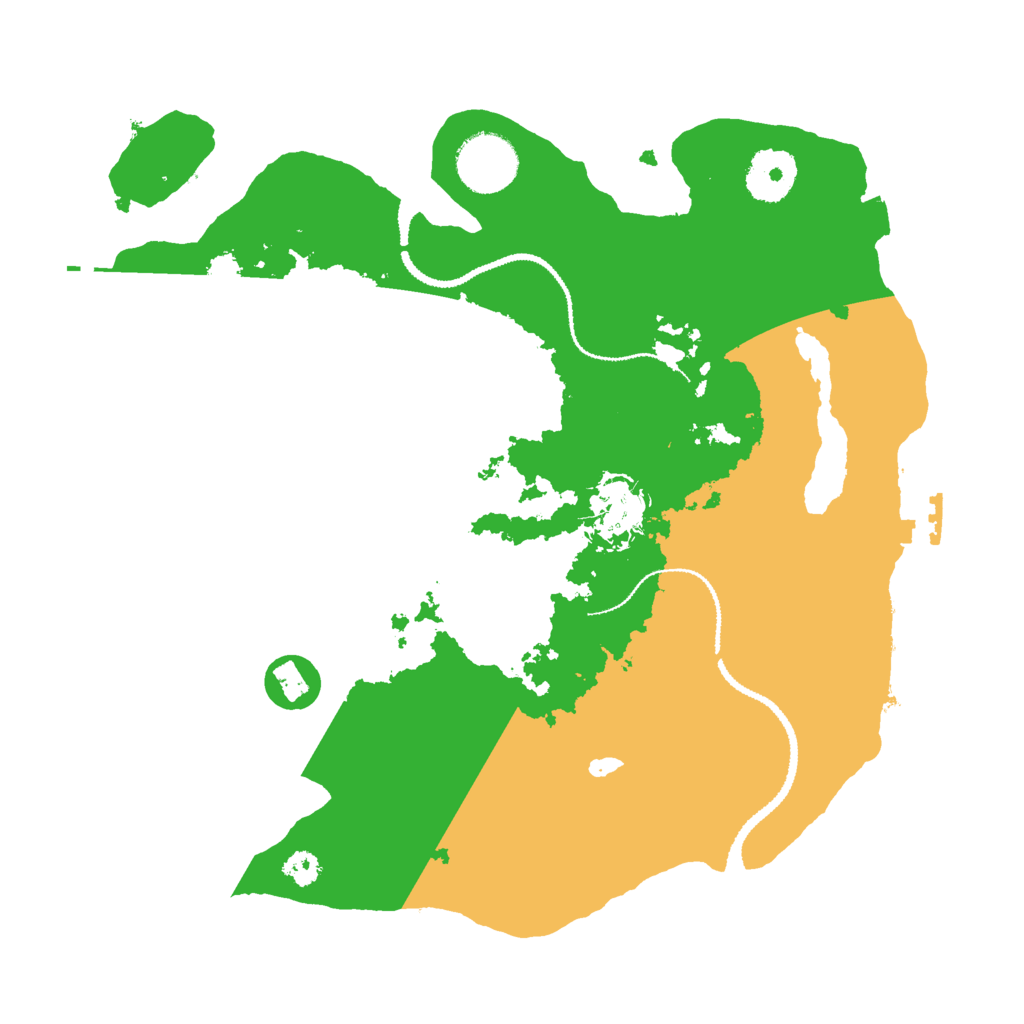 Biome Rust Map: Procedural Map, Size: 3000, Seed: 28511