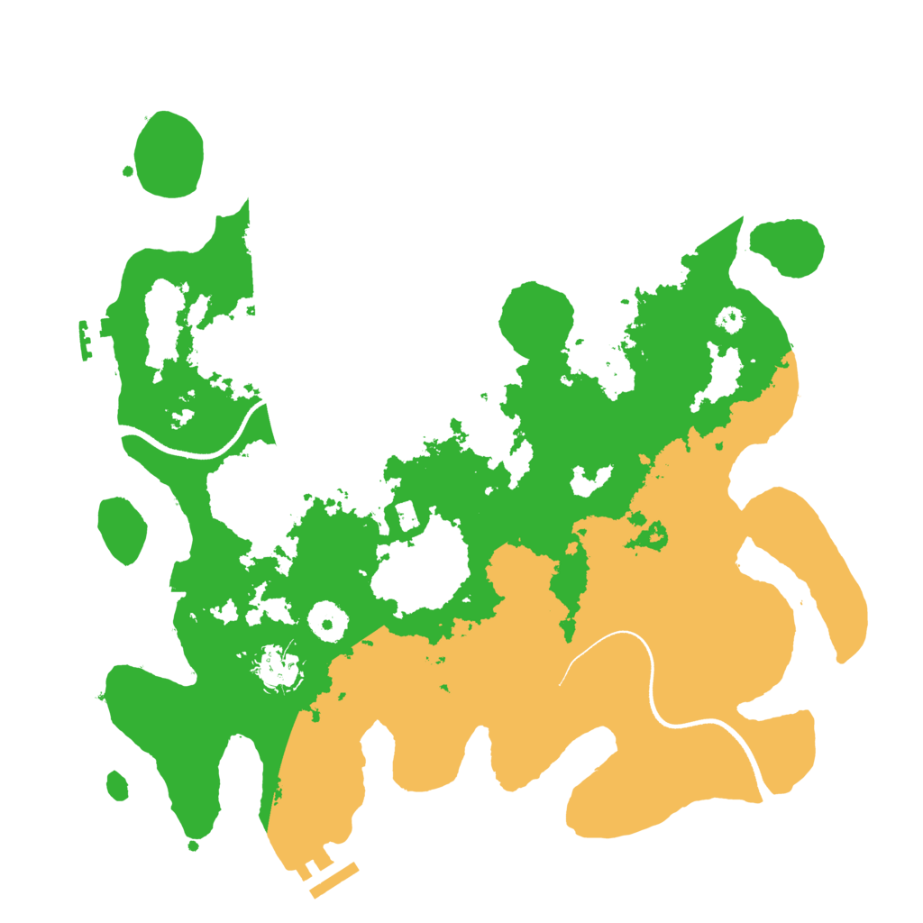 Biome Rust Map: Procedural Map, Size: 3500, Seed: 1383784759