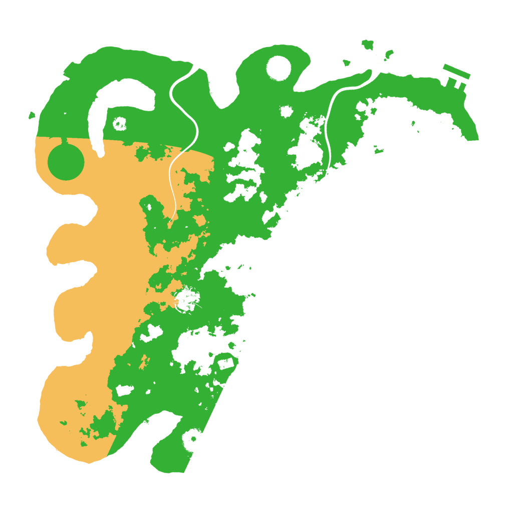 Biome Rust Map: Procedural Map, Size: 3700, Seed: 850601031