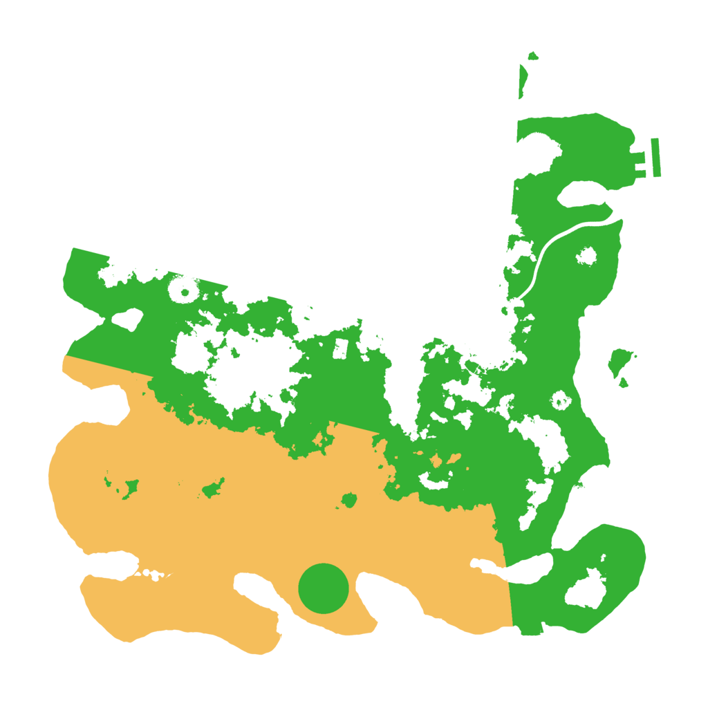 Biome Rust Map: Procedural Map, Size: 3700, Seed: 116720886