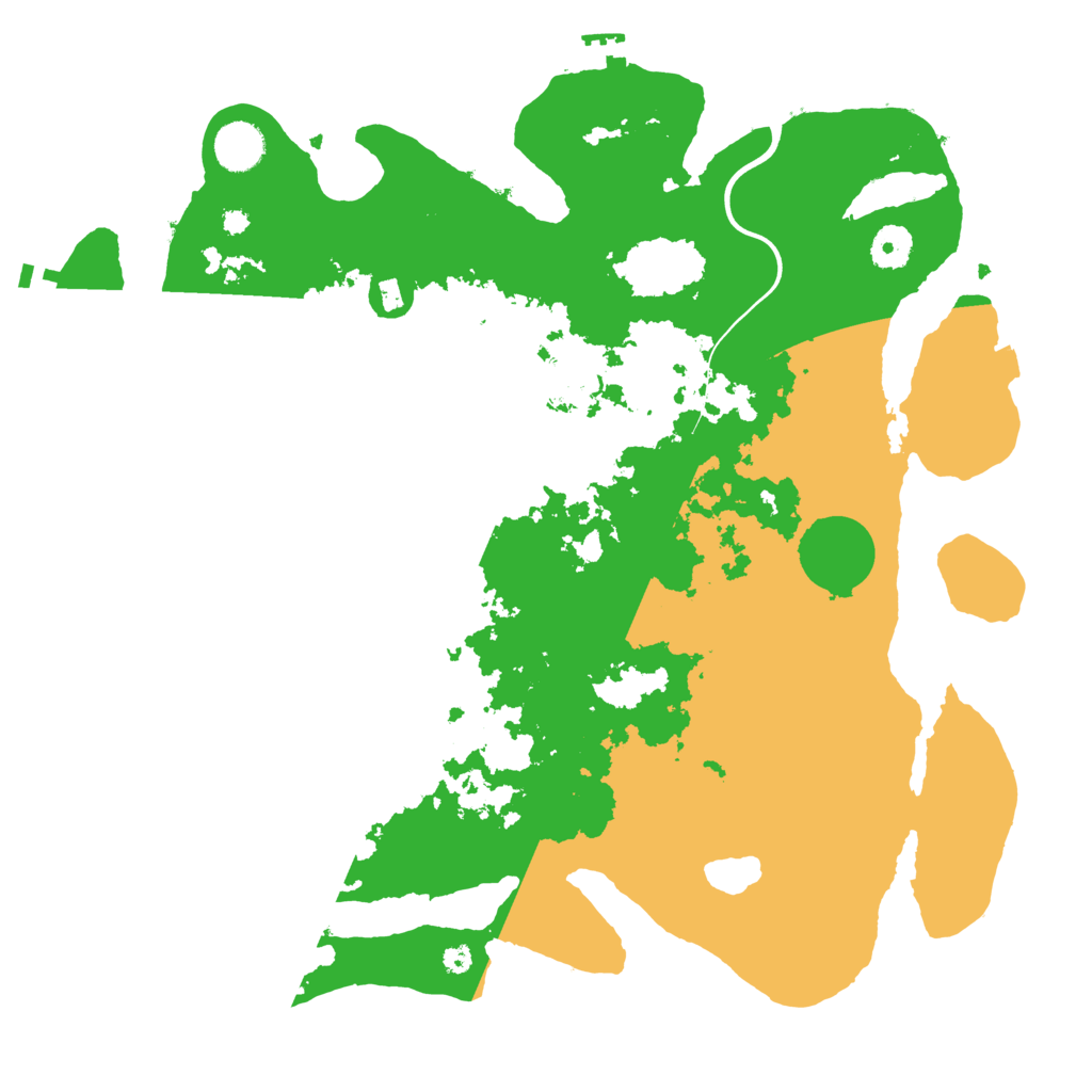Biome Rust Map: Procedural Map, Size: 3850, Seed: 35010000