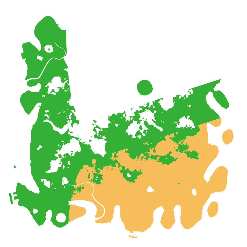 Biome Rust Map: Procedural Map, Size: 4500, Seed: 93148