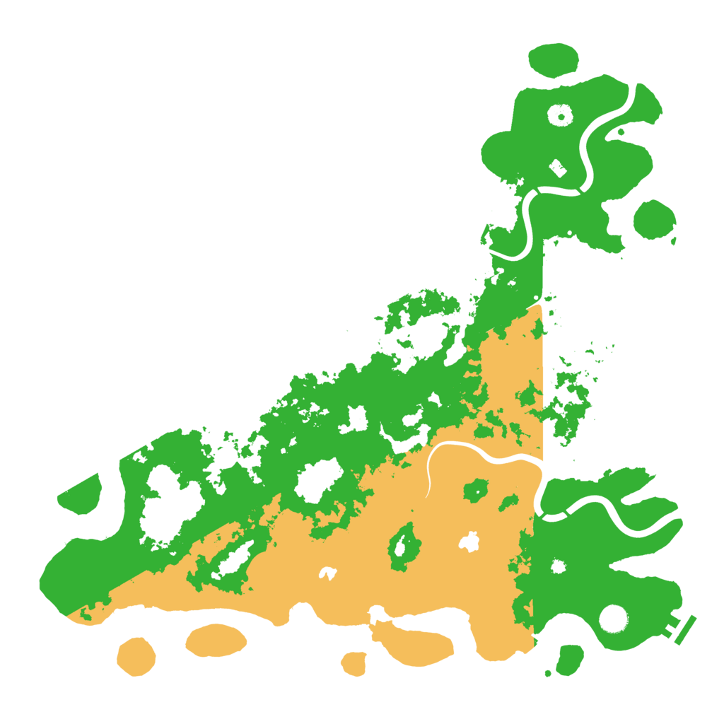 Biome Rust Map: Procedural Map, Size: 4500, Seed: 20241206