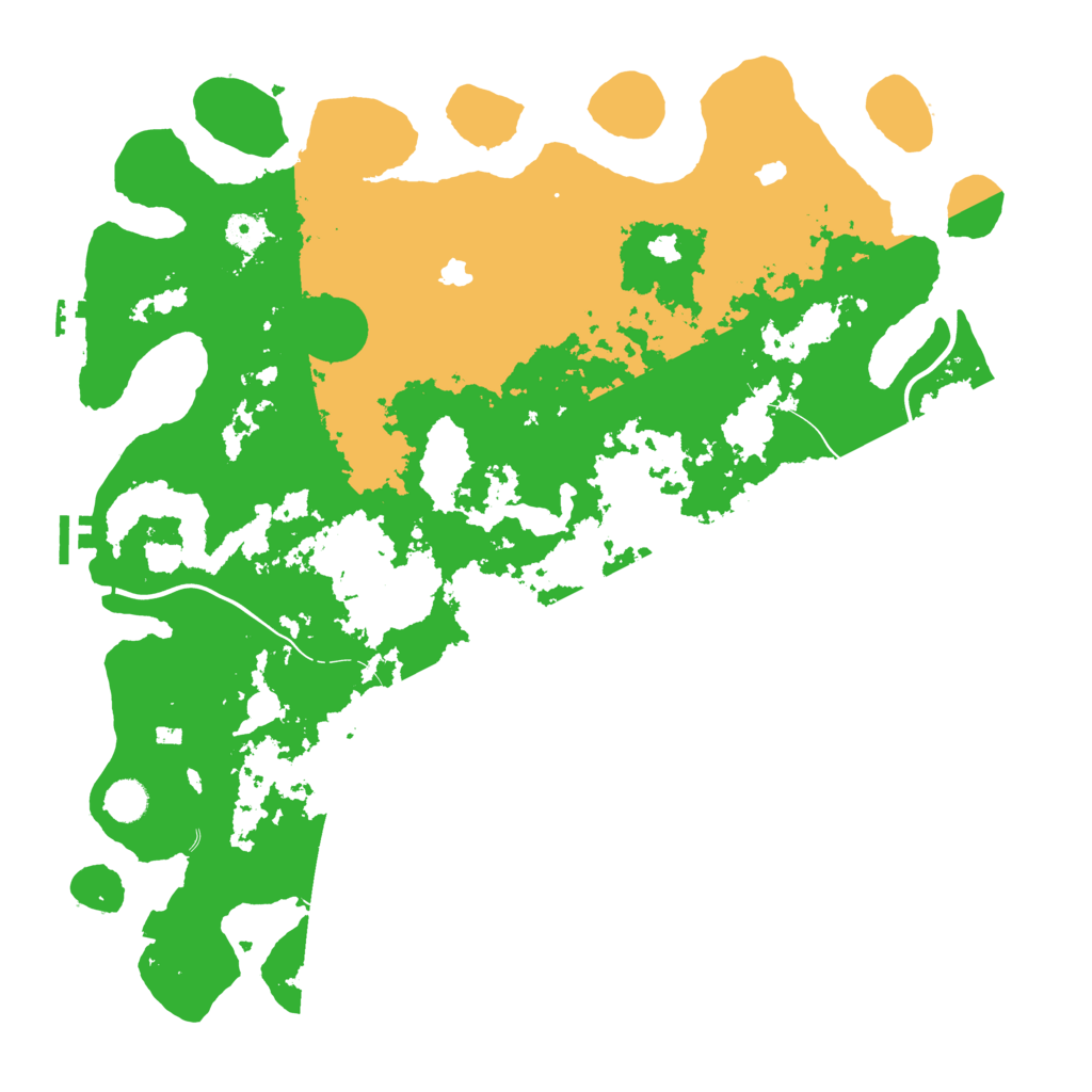 Biome Rust Map: Procedural Map, Size: 4500, Seed: 334356909