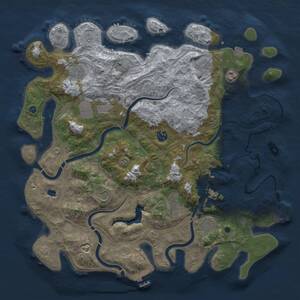 Thumbnail Rust Map: Procedural Map, Size: 4250, Seed: 586061559, 15 Monuments