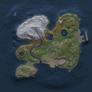 Thumbnail Rust Map: Procedural Map, Size: 2000, Seed: 11000, 3 Monuments