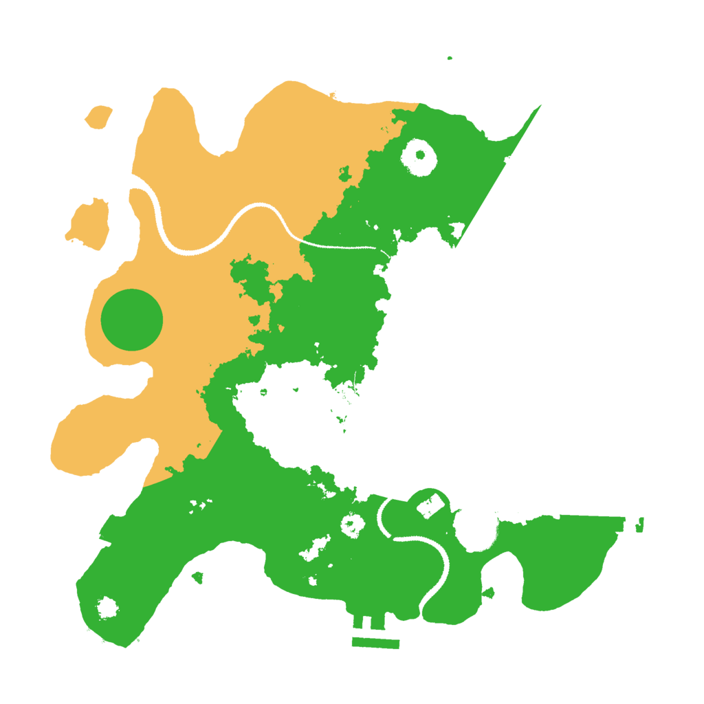 Biome Rust Map: Procedural Map, Size: 3000, Seed: 1022958161