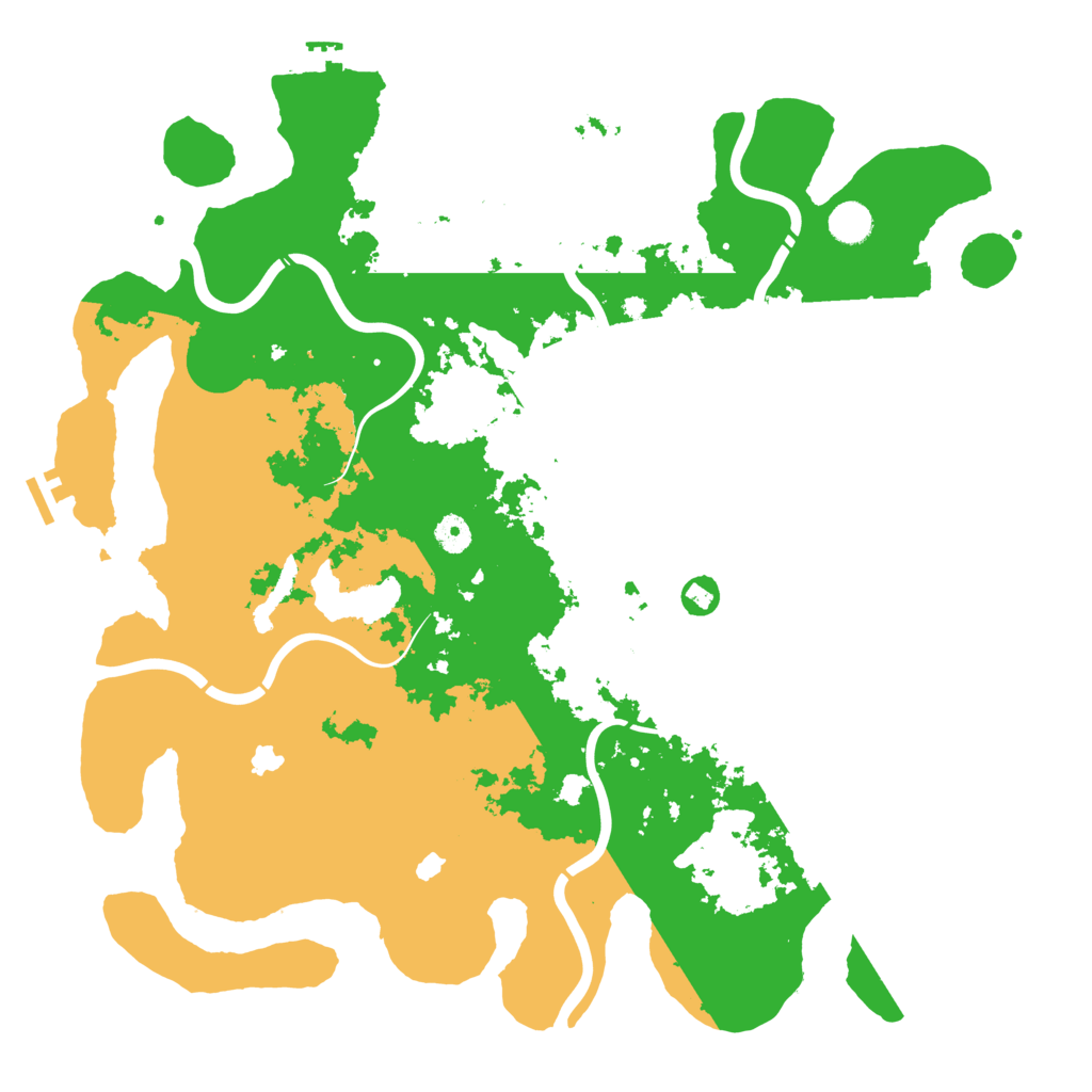 Biome Rust Map: Procedural Map, Size: 4500, Seed: 1628560100