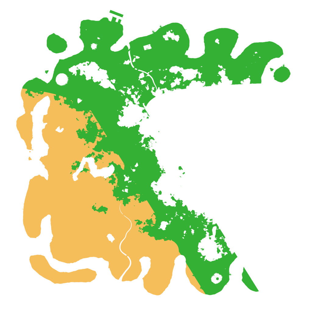 Biome Rust Map: Procedural Map, Size: 4500, Seed: 1628560100