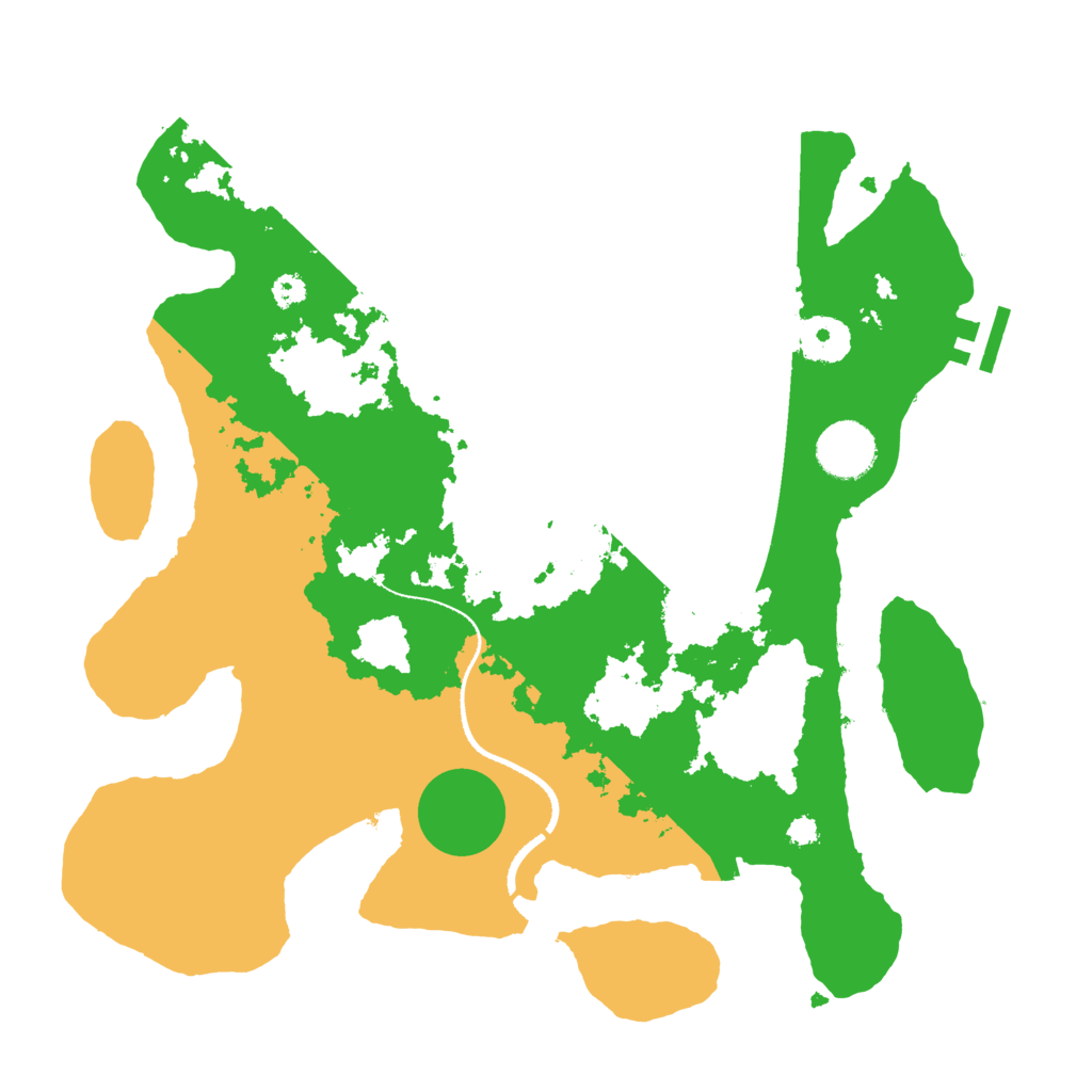 Biome Rust Map: Procedural Map, Size: 3300, Seed: 390908530