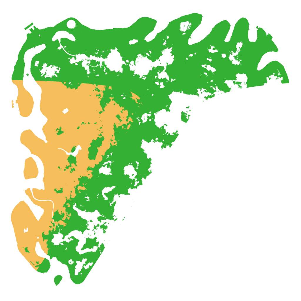 Biome Rust Map: Procedural Map, Size: 6000, Seed: 56842258