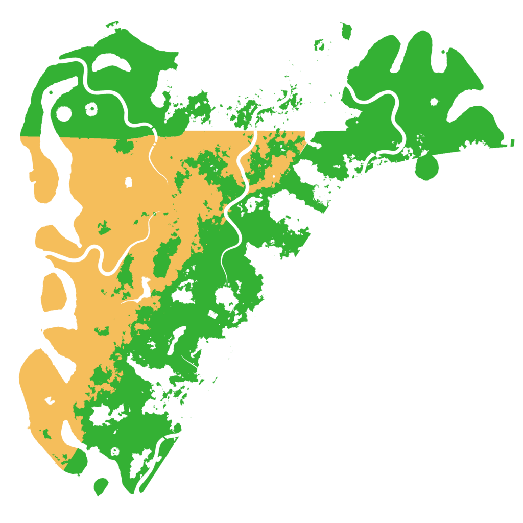 Biome Rust Map: Procedural Map, Size: 6000, Seed: 56842258