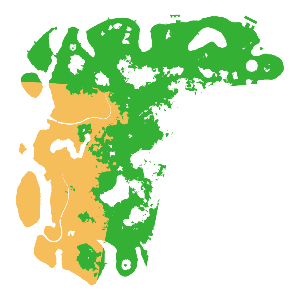 Biome Rust Map: Procedural Map, Size: 4500, Seed: 54825621