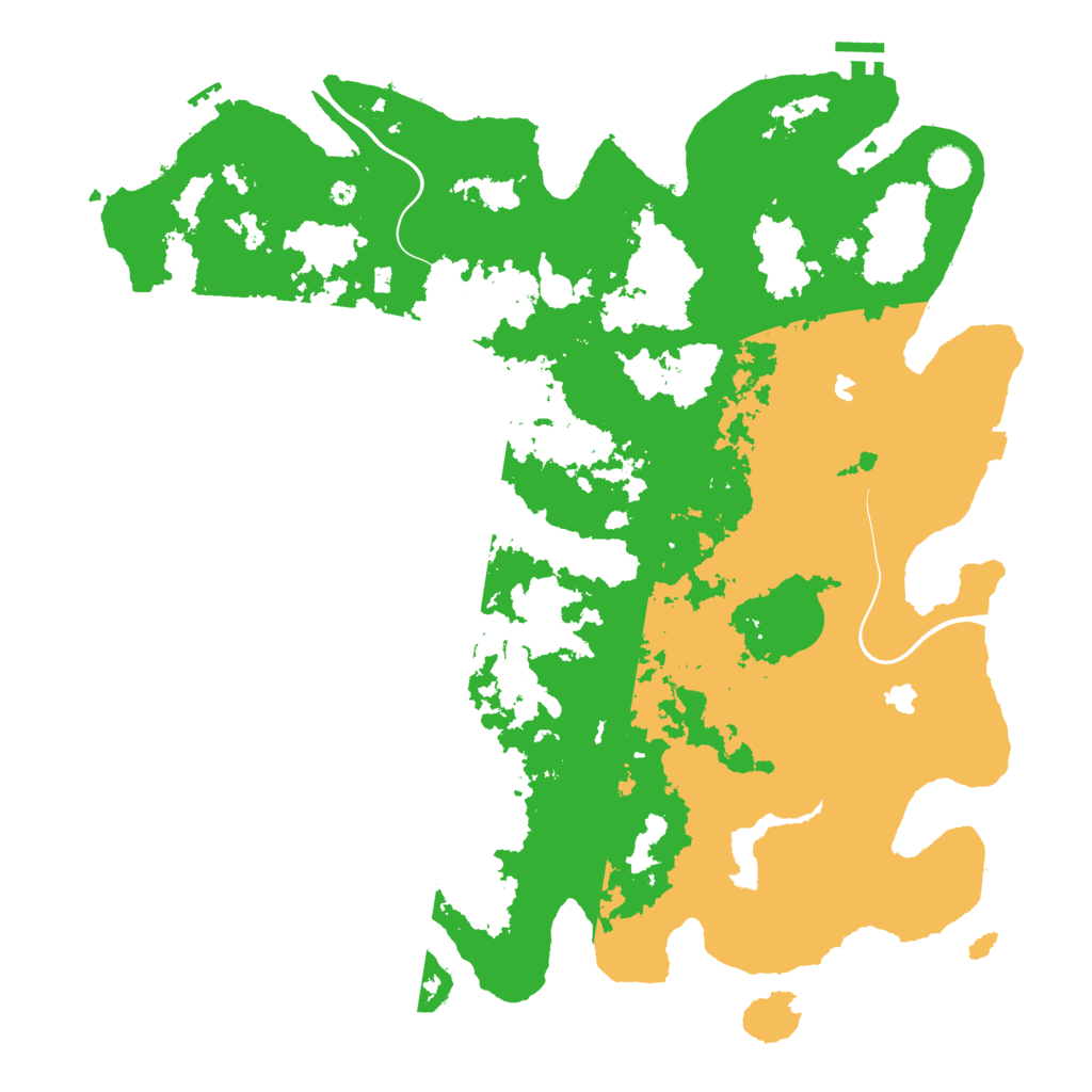 Biome Rust Map: Procedural Map, Size: 4500, Seed: 64754999