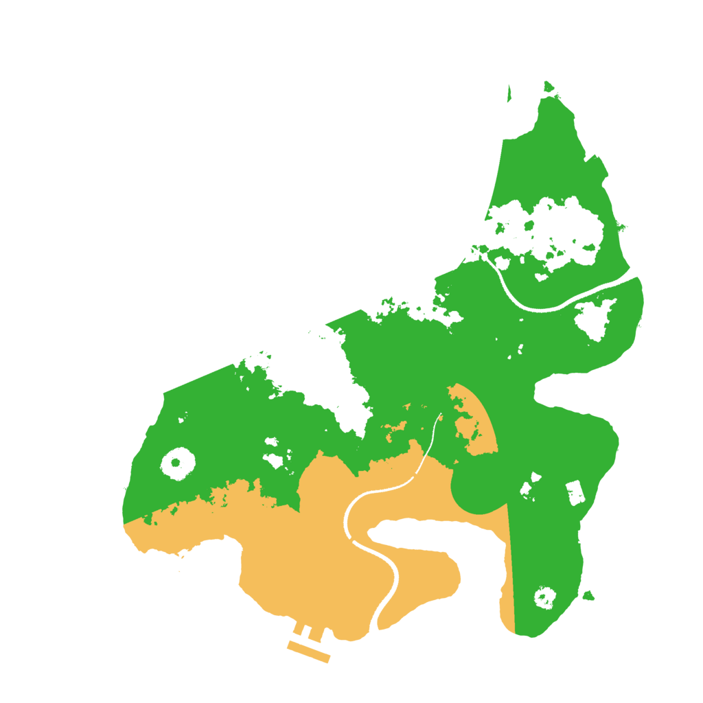 Biome Rust Map: Procedural Map, Size: 3250, Seed: 718194525