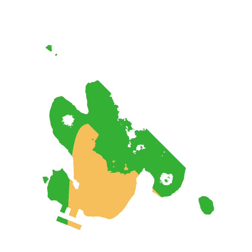 Biome Rust Map: Procedural Map, Size: 2000, Seed: 39000