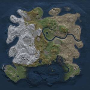 Thumbnail Rust Map: Procedural Map, Size: 3800, Seed: 12021029, 16 Monuments