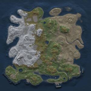 Thumbnail Rust Map: Procedural Map, Size: 3800, Seed: 12021029, 15 Monuments