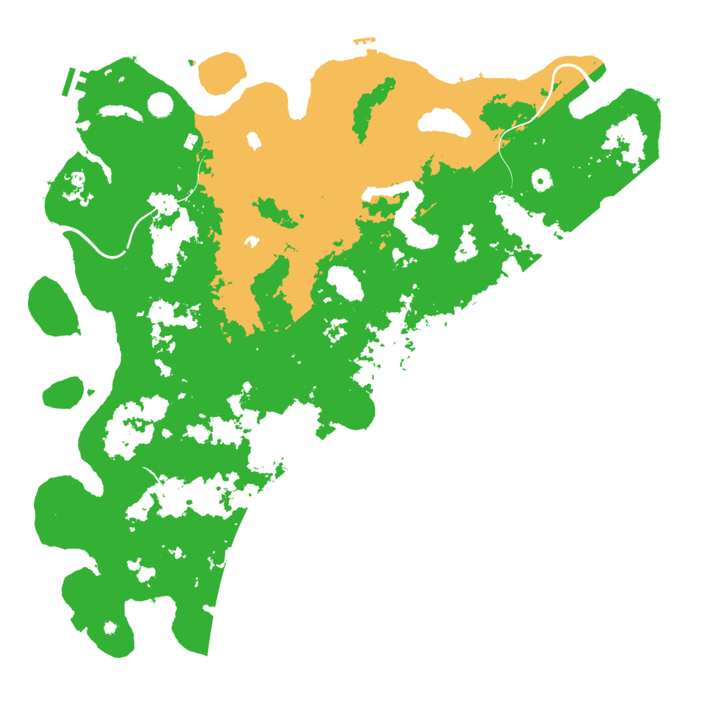 Biome Rust Map: Procedural Map, Size: 5000, Seed: 50200