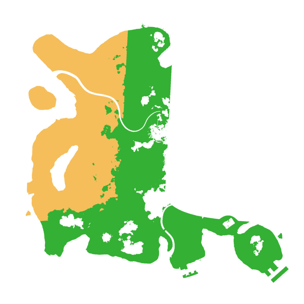 Biome Rust Map: Procedural Map, Size: 3000, Seed: 418258322
