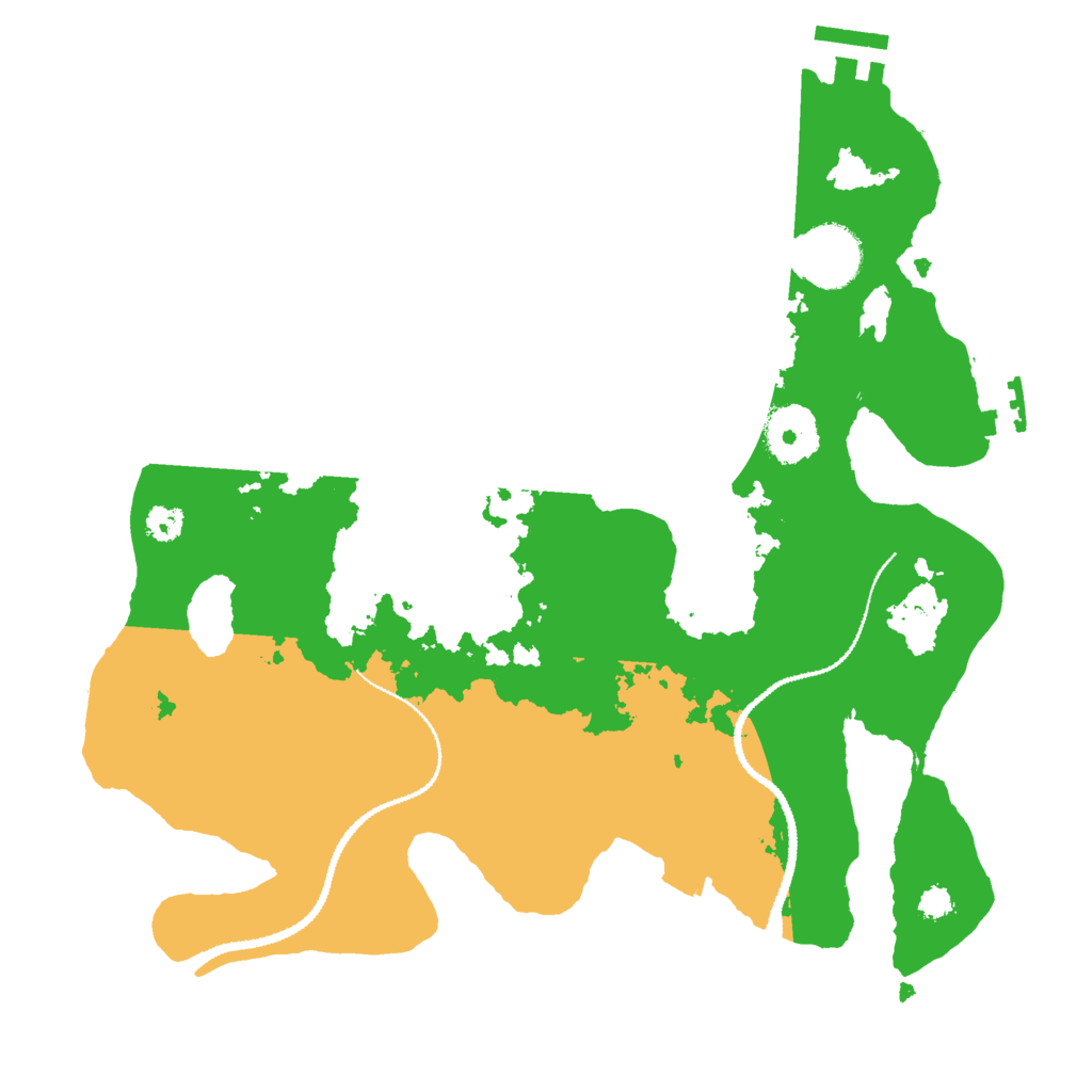 Biome Rust Map: Procedural Map, Size: 3000, Seed: 52811