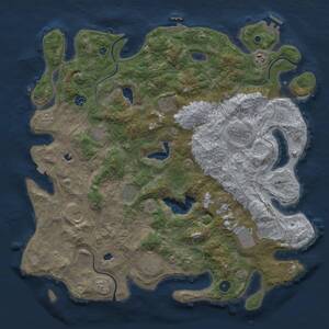 Thumbnail Rust Map: Procedural Map, Size: 4500, Seed: 1859978116, 17 Monuments