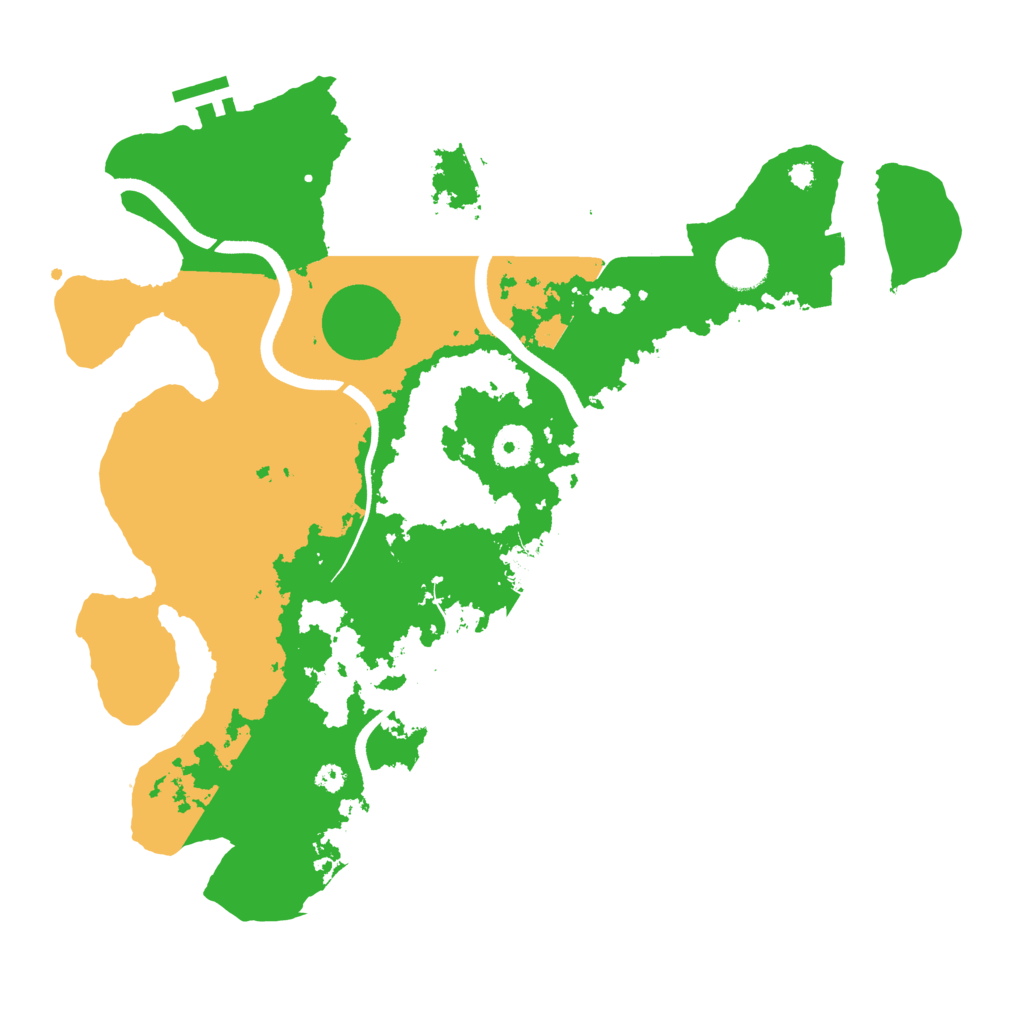 Biome Rust Map: Procedural Map, Size: 3650, Seed: 97623895