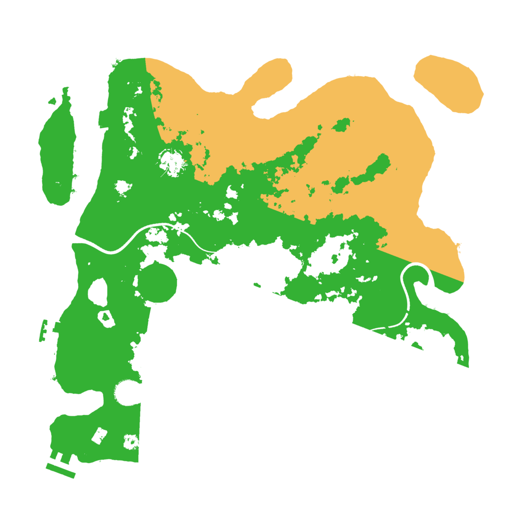 Biome Rust Map: Procedural Map, Size: 3500, Seed: 705739555