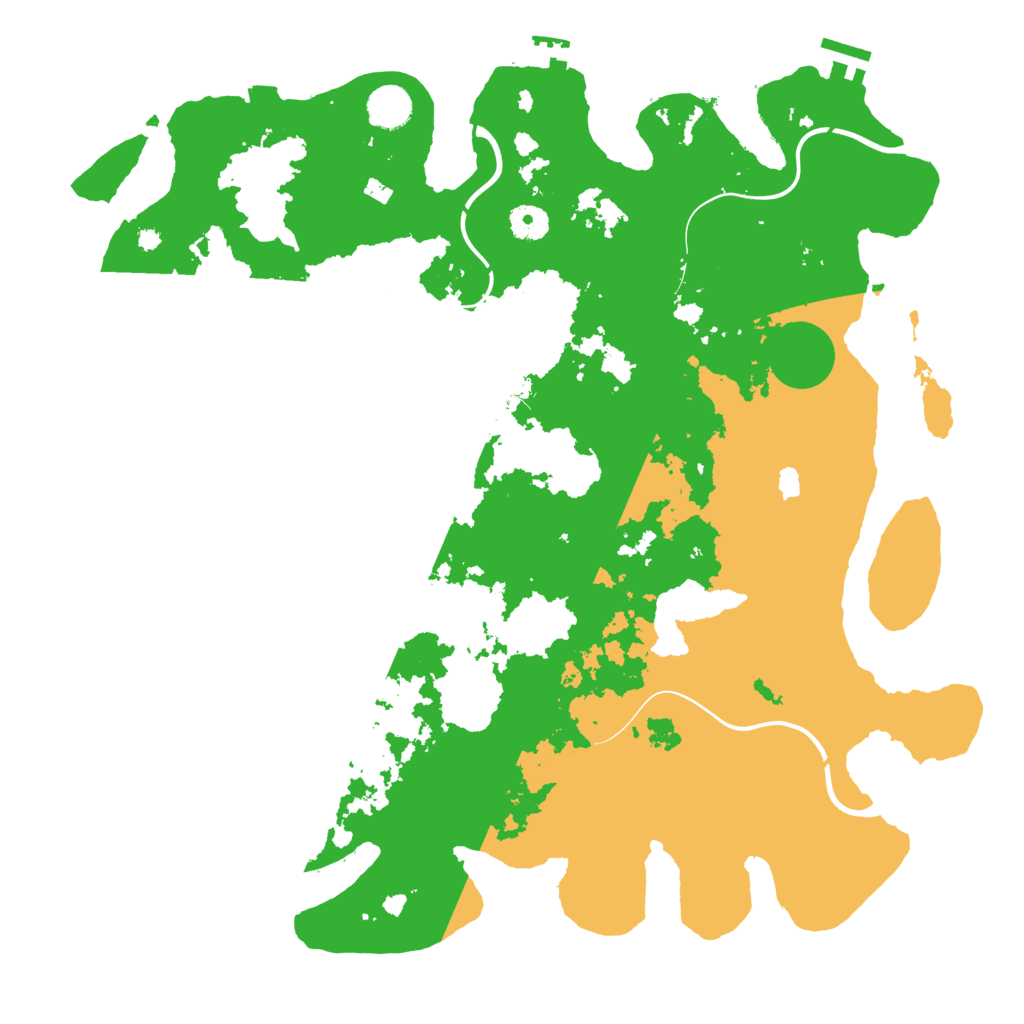 Biome Rust Map: Procedural Map, Size: 4096, Seed: 1186328127