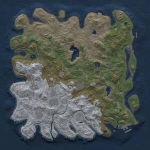 Thumbnail Rust Map: Procedural Map, Size: 4250, Seed: 862539305, 15 Monuments