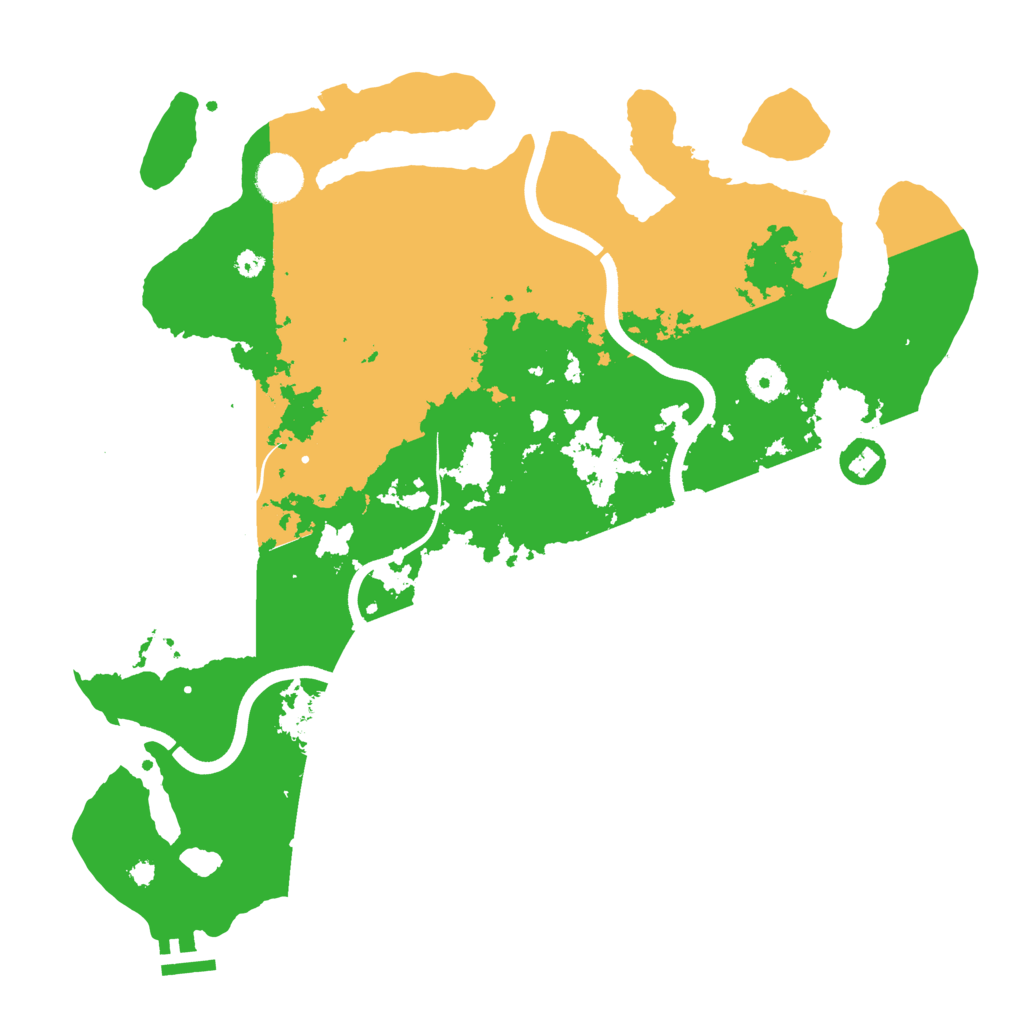 Biome Rust Map: Procedural Map, Size: 3800, Seed: 867131347