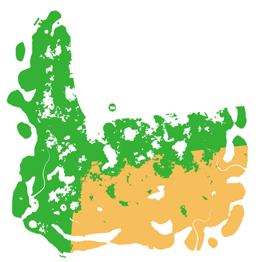 Biome Rust Map: Procedural Map, Size: 6000, Seed: 2048396719
