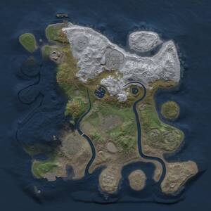 Thumbnail Rust Map: Procedural Map, Size: 3000, Seed: 922019764, 10 Monuments