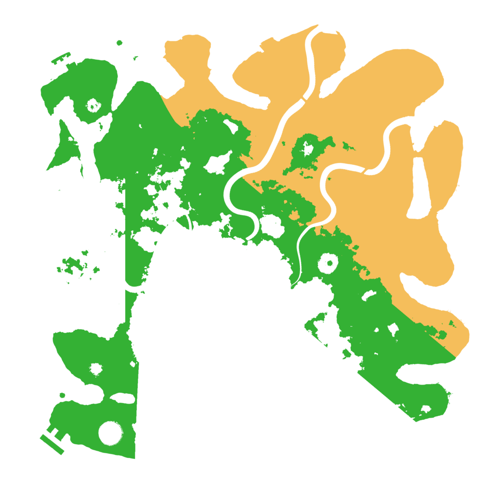 Biome Rust Map: Procedural Map, Size: 3700, Seed: 525769047