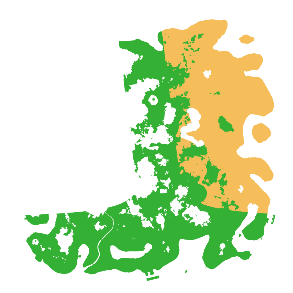 Biome Rust Map: Procedural Map, Size: 4600, Seed: 77500001