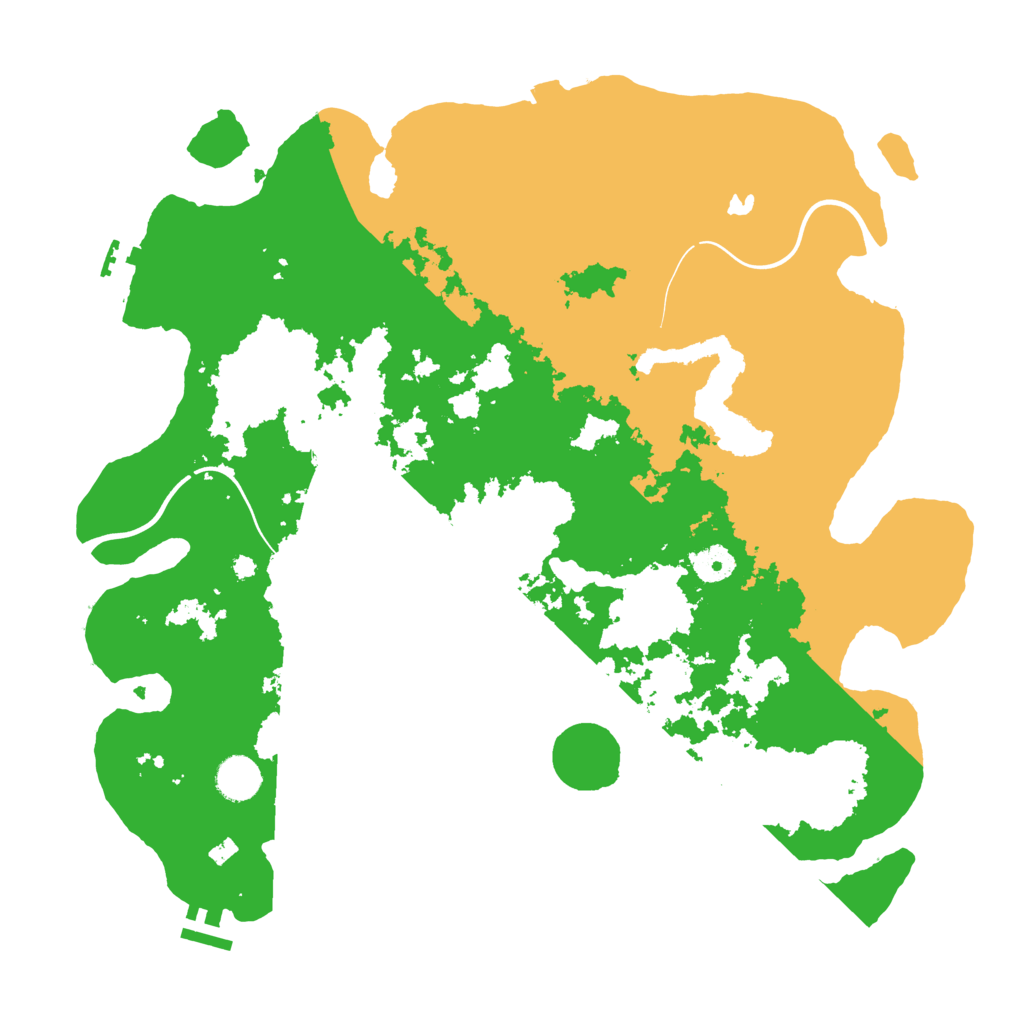 Biome Rust Map: Procedural Map, Size: 4000, Seed: 491227