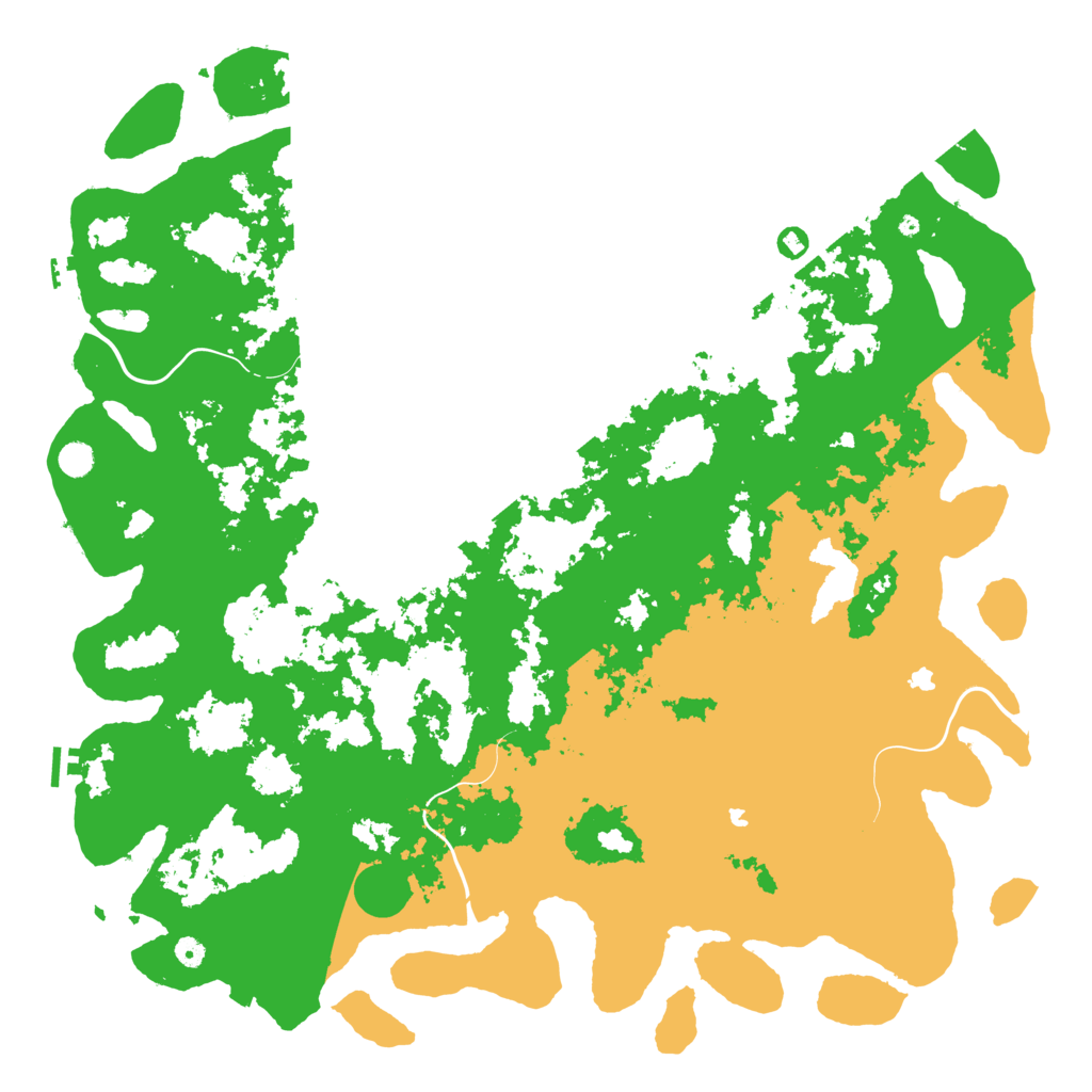 Biome Rust Map: Procedural Map, Size: 5500, Seed: 25869