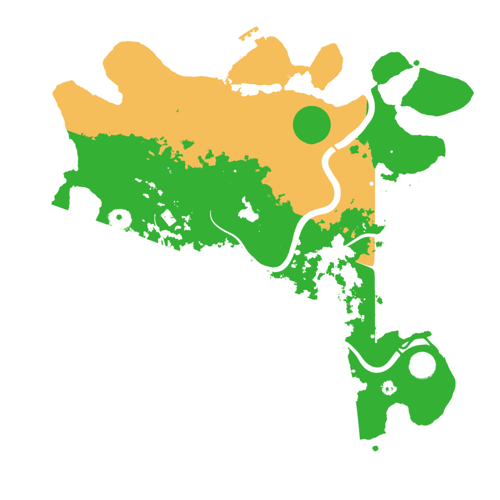 Biome Rust Map: Procedural Map, Size: 3500, Seed: 1571638729