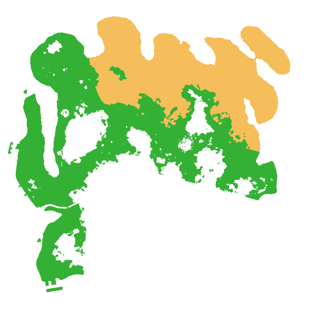 Biome Rust Map: Procedural Map, Size: 3900, Seed: 80