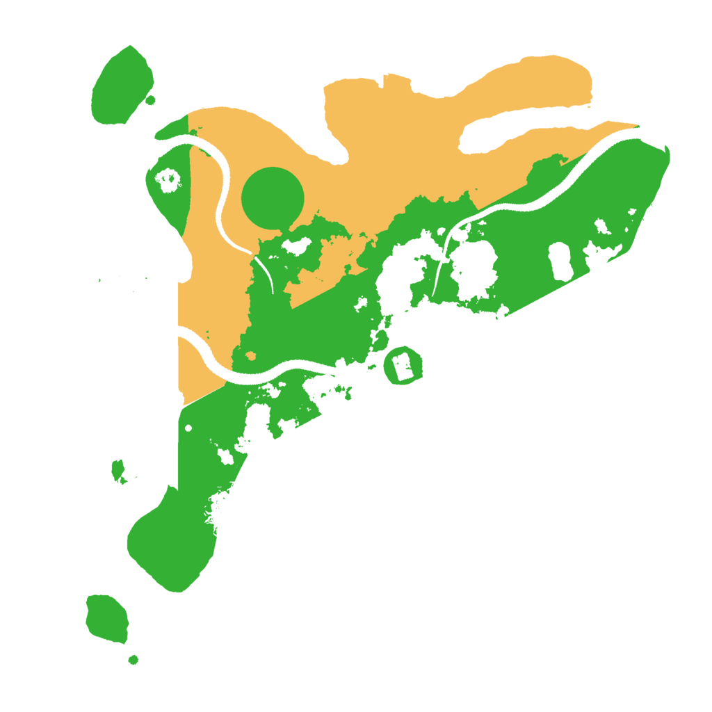 Biome Rust Map: Procedural Map, Size: 3000, Seed: 32385