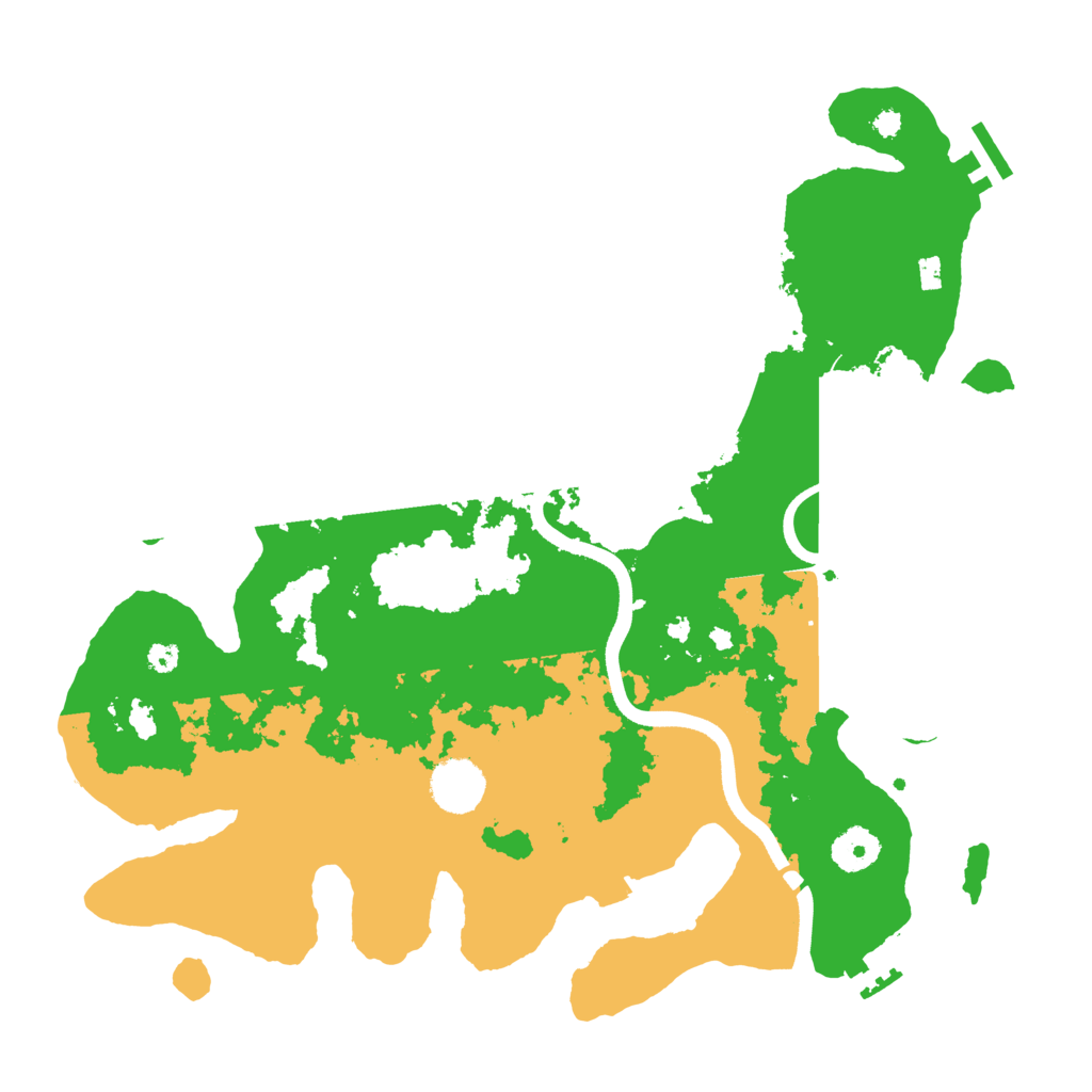 Biome Rust Map: Procedural Map, Size: 3600, Seed: 4649