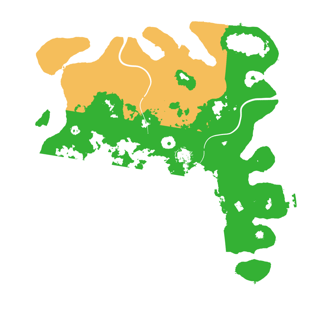 Biome Rust Map: Procedural Map, Size: 3500, Seed: 301