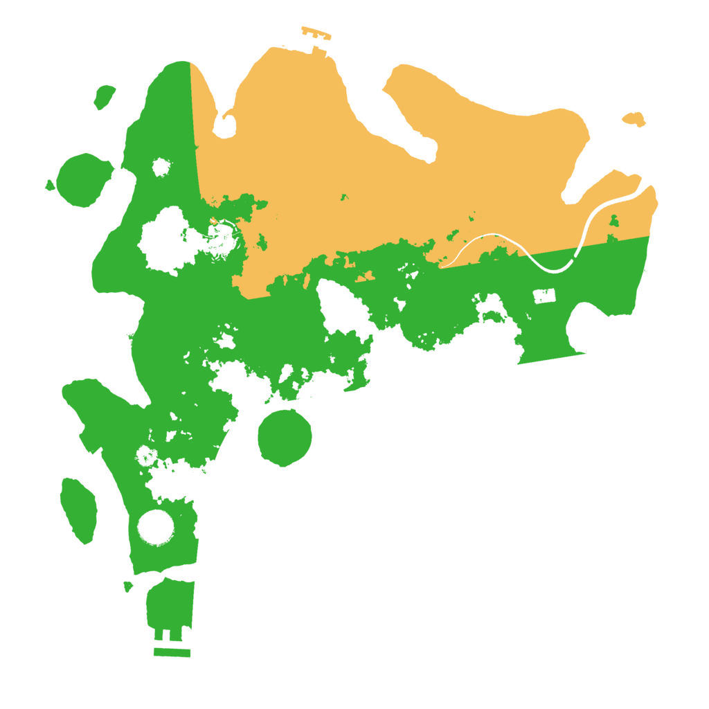 Biome Rust Map: Procedural Map, Size: 3500, Seed: 1692510383