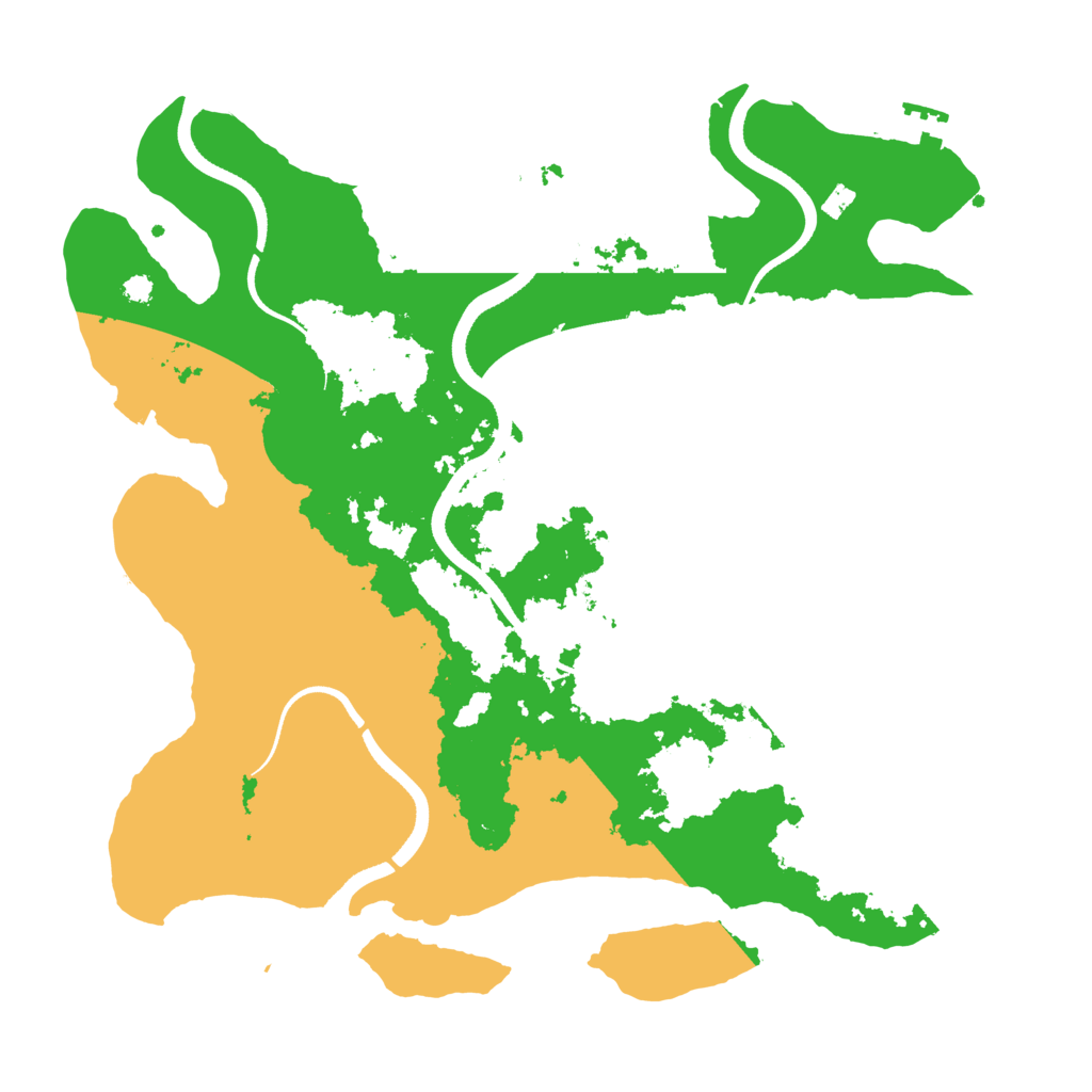 Biome Rust Map: Procedural Map, Size: 3500, Seed: 622357646